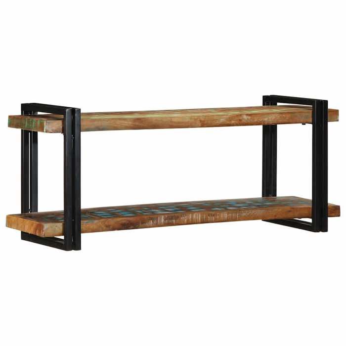 VidaXL Multicoloured Wall Shelf Solid Reclaimed Wood, Floating Shelf, Display Wall Shelf, CD Shelf, 4017489