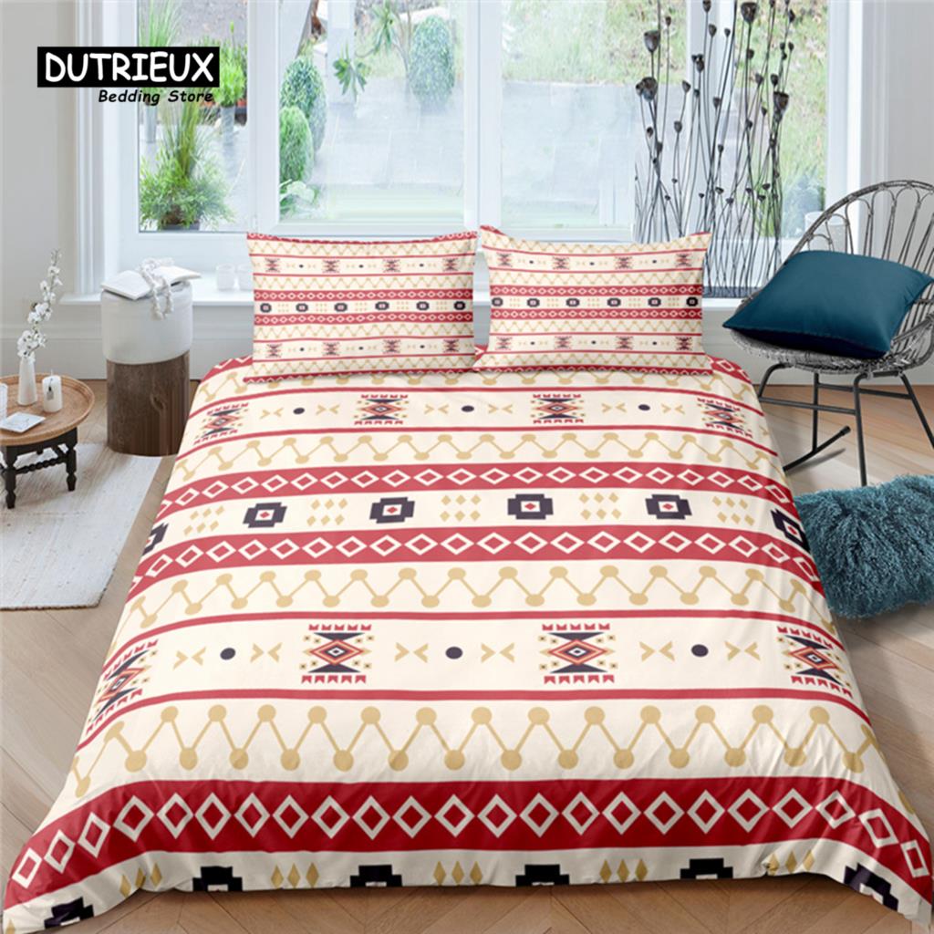 

Роскошный 3D этнический стиль печати для дома и гостиной 2/3 шт удобный пододеяльник наволочка комплект постельного белья Queen и King размер EU/US/AU/UK EU single(135x200cm)