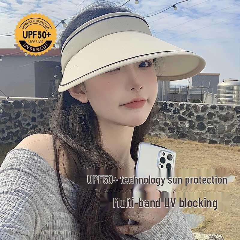 Women's Foldable Wide-Brim Sun Hat - UV Protection for Summer Cycling