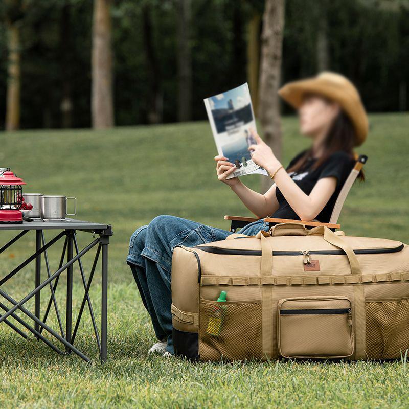 Outdoor Camping Storage Bag Travel Duffel Handheld Backpack Multi-Functional Large-Capacity Wheeled Pack