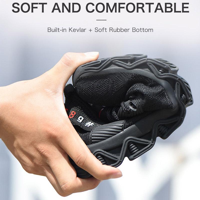 Indestructible Design Safety Work Shoes Boots For Men Anti-Smashing Steel Toe Boots Men Construction Shoes Safety Boots Sneakers