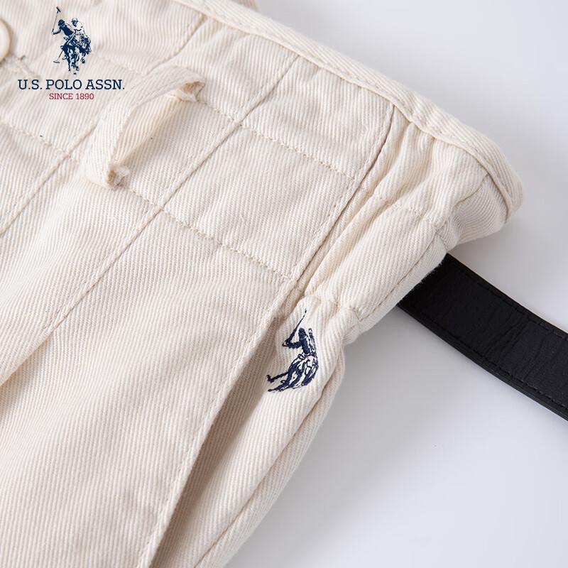 U.S. Polo Assn. Damen lockere Cropped Baumwolljeans