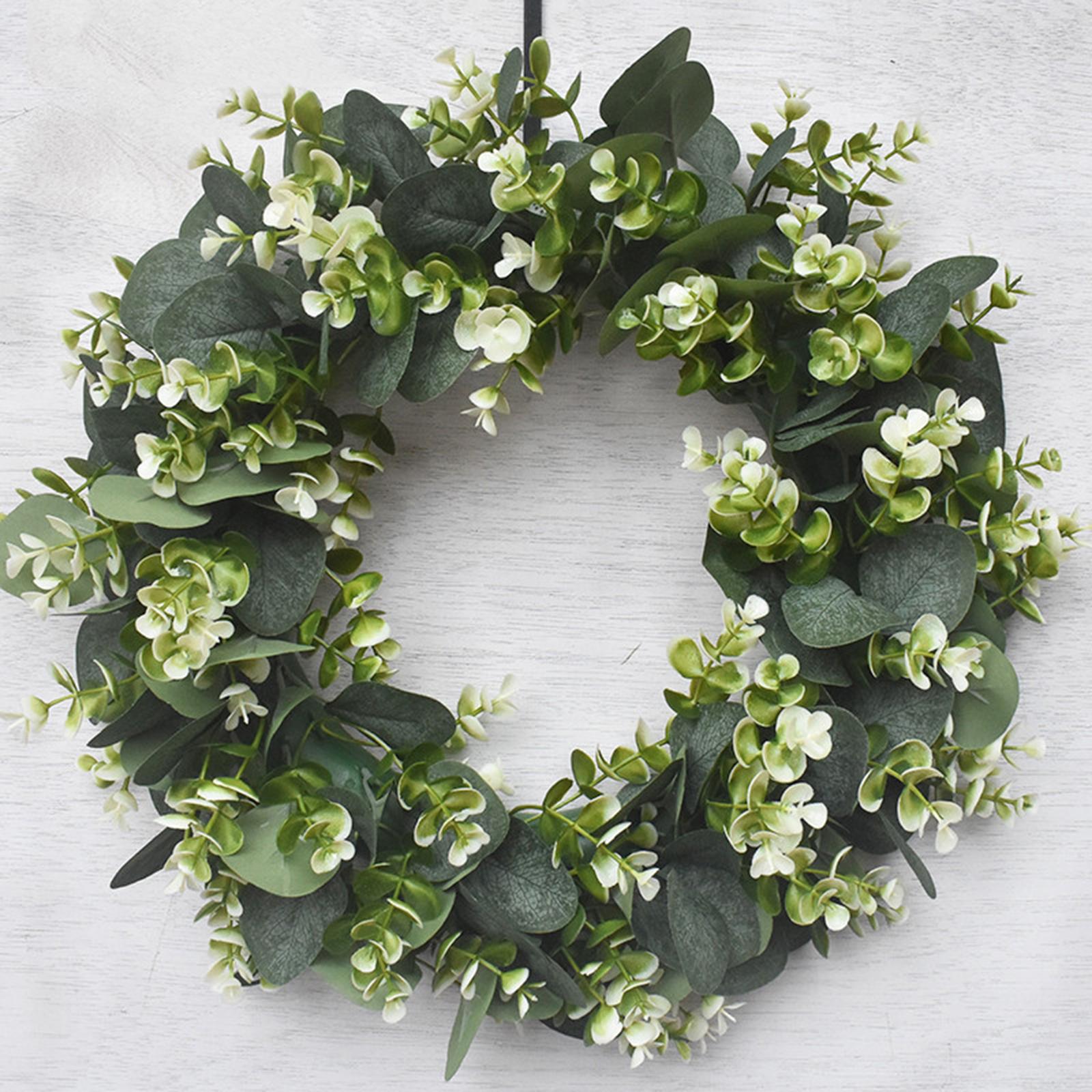 

Eucalyptus Wreath Wedding Front Door Porch Spring Holidays Planter