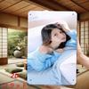Retro Soft Girl Metal Wall Sign Minimalist Aesthetic Bedroom Iron Art Cute Rustic Home Decor