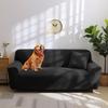 Velvet Couch Cover for 1/2/3/4 Cushion Couch Covers Stretch Sofa Slipcover with Non Skid Foam Elastic Bottom Furniture Protector