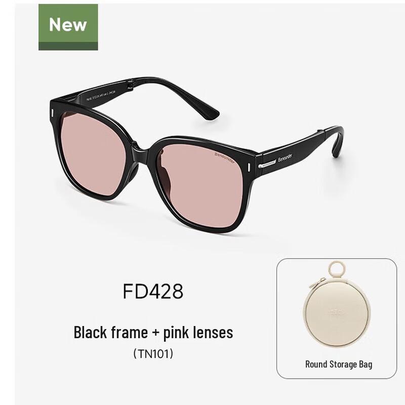 Beneunder Square-Round Folding Sunglasses