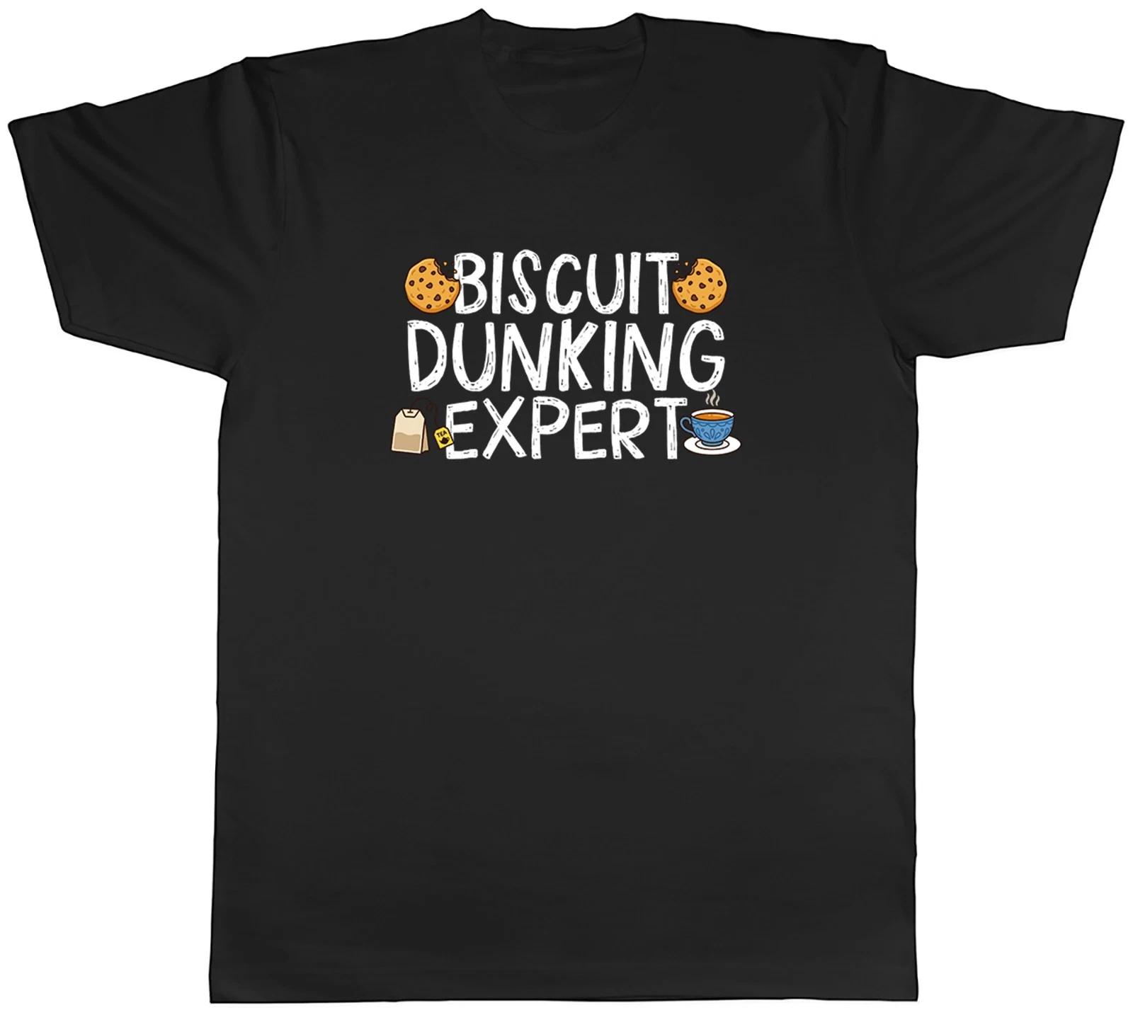Biscuit Dunking Expert Funny Tea Lover Mens T-Shirt Tee Gift Top S
