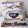 Name Custom San Lorenzo Art Pattern Bedding Set Quilt Cover Pillowcase Home Decor Gift (1 * duvet cover + 2 * pillowcase, without core)