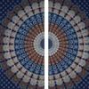 Bless International Beautiful Indian Bohemian Psychedelic Hippie Tree of Life Window Curtain Panels for Bedroom, Living(Blue White Mandala)
