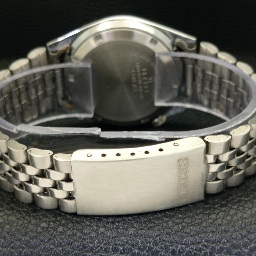 REFURBISHED SEIKO 5 AUTOMATIC MENS WATCH JAPAN MADE RED DIAL CUSTOM A440133-2 QV90-a440133