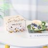 Prosperous Flowers Ceramic Tea & Coffee Cup Set - Luxurious Cup and Saucer Gift Box Souvenir
