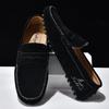 Zapatos de Conducir Clásicos Británicos de Cuero sin Cordones para Pareja, Tallas Grandes 35-49.
