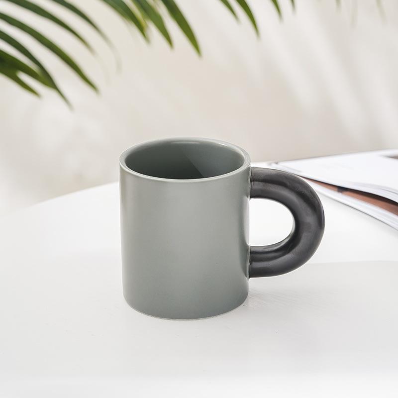 ins artistic sense creative gift ceramic mug, office souvenir pair cup coffee cup water cup