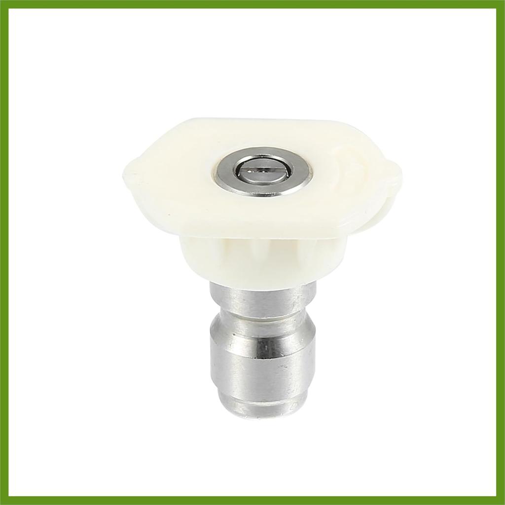 40 Degrees High Pressure Washer Spray Nozzle Tips Quick Connector White 5 Pcs Replace Parts Vehicle Components