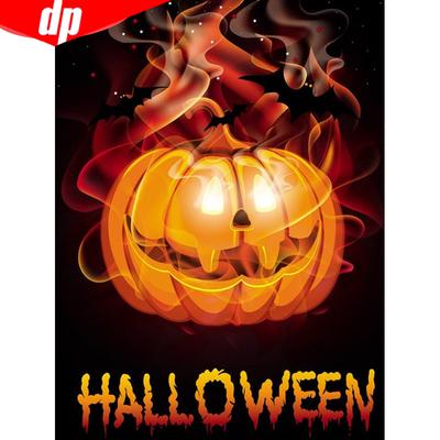 5d diamentowe malowanie dyni z okrągłymi dżetów diamentowe hafty koralikowe zestawy obrazkowe Halloween