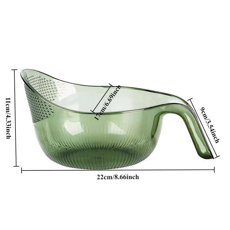 1 шт. Кухонный гаджет для мытья Рисовая фильтрующая емкость Миска для фруктов и овощей с ситечком и ручкой Домашняя кухня Столовая Бар Гаджет Дышащий