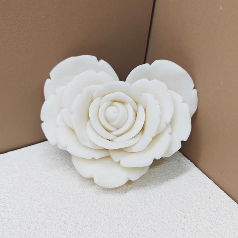 Artisanal Silicone Rose Candle Mold Delicate Silicone Rose Mold for Crafting Unique Candle for Weddings and Parties