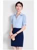 Women's White Short Sleeve Professional Shirt for Summer Interviews and Formal Wear