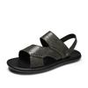 Fashion2024 Black Summer Sandals for Man Leather Sandals Men Luxury Sandals Man White Casual Shoes Men Zapatos De Hombre Sandalias