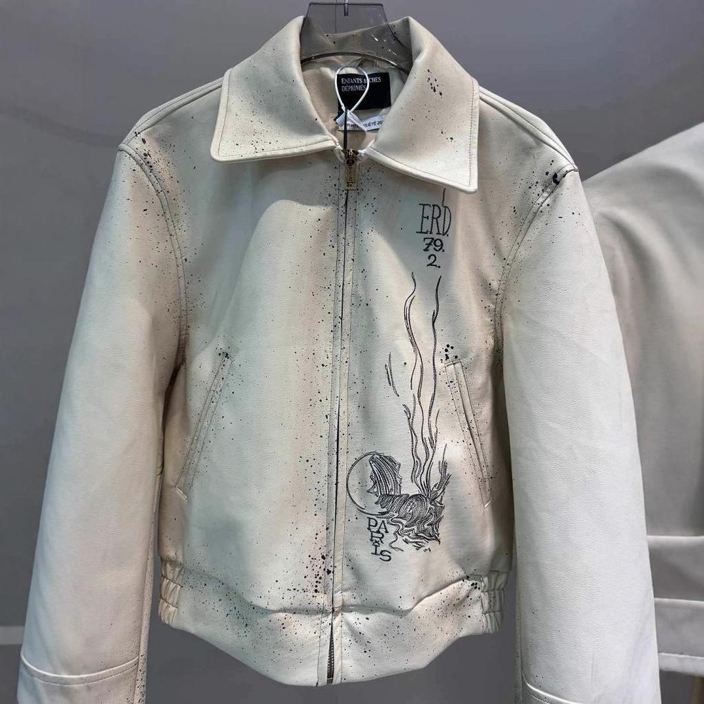 Giacca in Pelle d'Agnello Ricamata E@RD Autunno/Inverno 2025 - Collezione Ricca Melanconica
