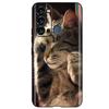 For ITEL Vision 3 Case Fashion Cat Sunflower Phone Cases For Itel S17 S 17 S661W Soft TPU Black Silicone Cover Vision3 Bumper