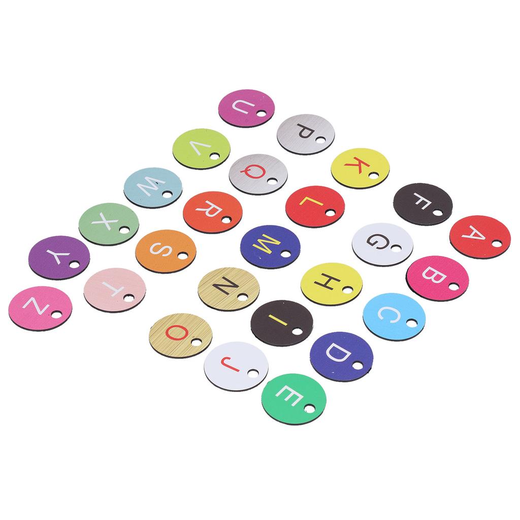 26PCS Beehive Numbered Tag Marker with Hole Round Beehive Label Beekeeping Accessory for Garden26