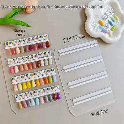 Detachable Magnetic Nail Tip Display Book for Salons