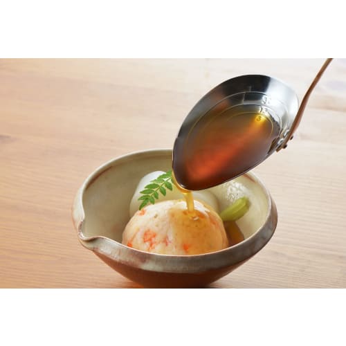 Yoshikawa Horizontal Mouth Ladle, 70ml, with Measuring Sticks, Tsubame-Sanjo, Made In Japan, YH6691