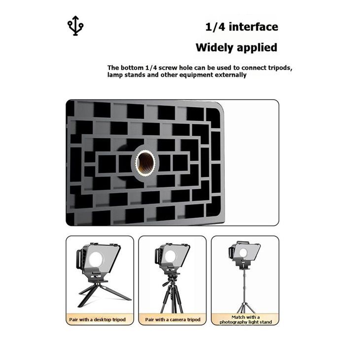 Téléprompteur T16 pour Smartphone et Appareil Photo : Téléprompteur Bluetooth Portable pour la Diffusion en Direct et