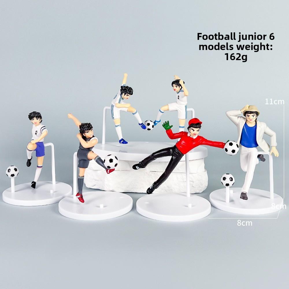 Captain Tsubasa Anime Character Playing Soccer Scene Model Ornament Desktop