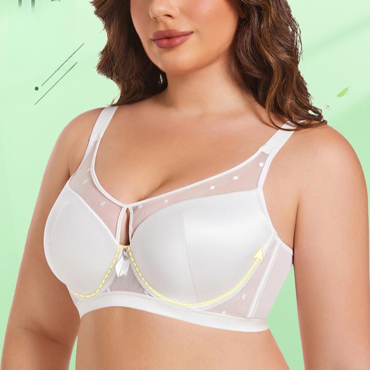 Thin Plus Size Bra for Women Without Steel Rims Sexy Seamless Bra with Seamless Stitching Breathable Plus Size Bra