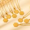 Stainless Steel Electroplated Gold 26-Letter Necklace - Fashionable Initial Pendant for Sweater Chains