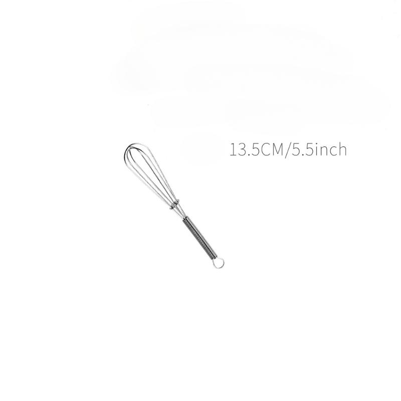 Ruční nerezový šlehač na vejce Mini šlehač Ručně vyrobený Whiskey Káva Smetana Koláč Drátová metla Mixér Pečicí nástroj Příslušenství