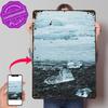 Ice Block On Iceland D Printed Texture Poster Personalized Wall Art Retro Metal Tin Signs for Home Decor Luxury Decoration Home