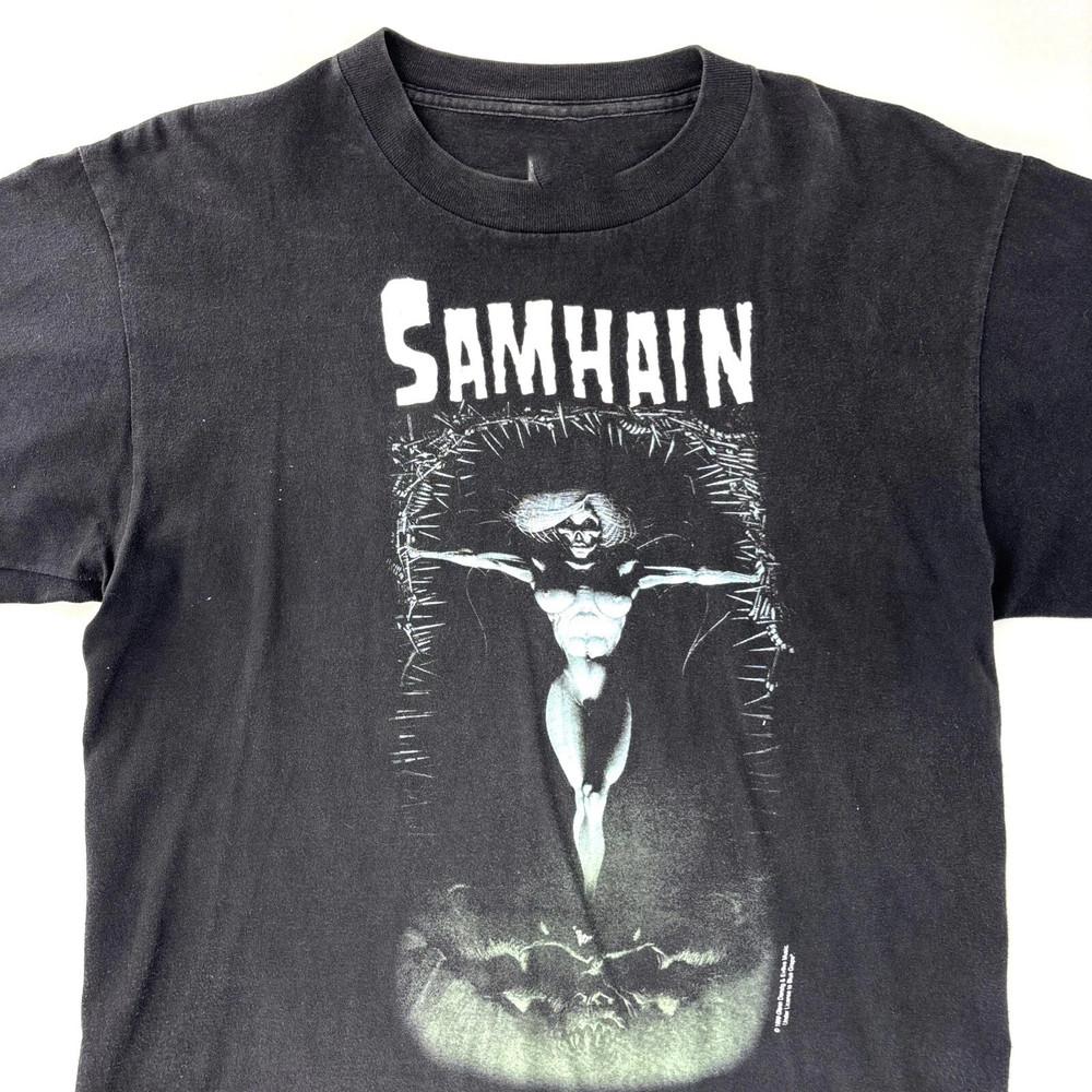 

Samhain 1999 Reunion Vintage Tshirt Black Unisex All Sizes S5XL Unisex T-Shirt M