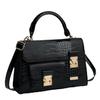 Frauen Umhängetaschen Handtasche Krokodil Muster PU Retro Einzelne Schulter Tasche Pendler Lagerung Satchel