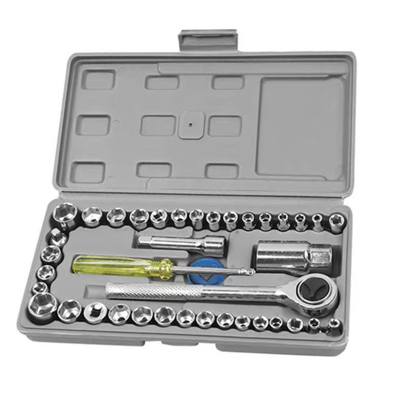 Multifunctional Auto Repair Socket & Ratchet Wrench Tool Set