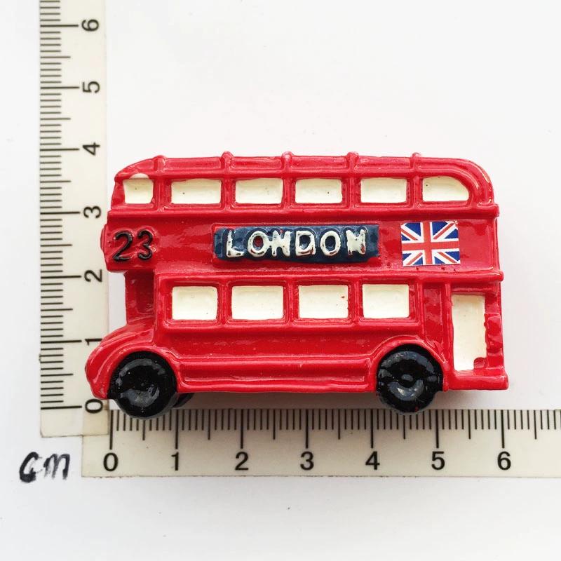 Magneți de frigider din rășină, repere din Praga, Republica Cehă, Marea Britanie, autocolante, suveniruri creative lucrate manual, decorațiuni interioare