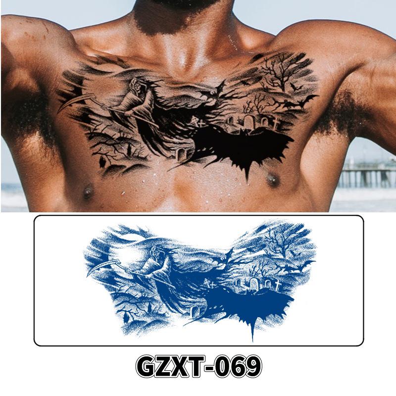Waterproof Herbal Semi-Permanent Flower & Wings Sleeve Tattoo Sticker