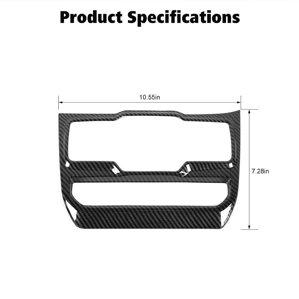 Carbon Fiber Door Window Control Panel Cover Trim for Jeep Wrangler JL 2018-2022