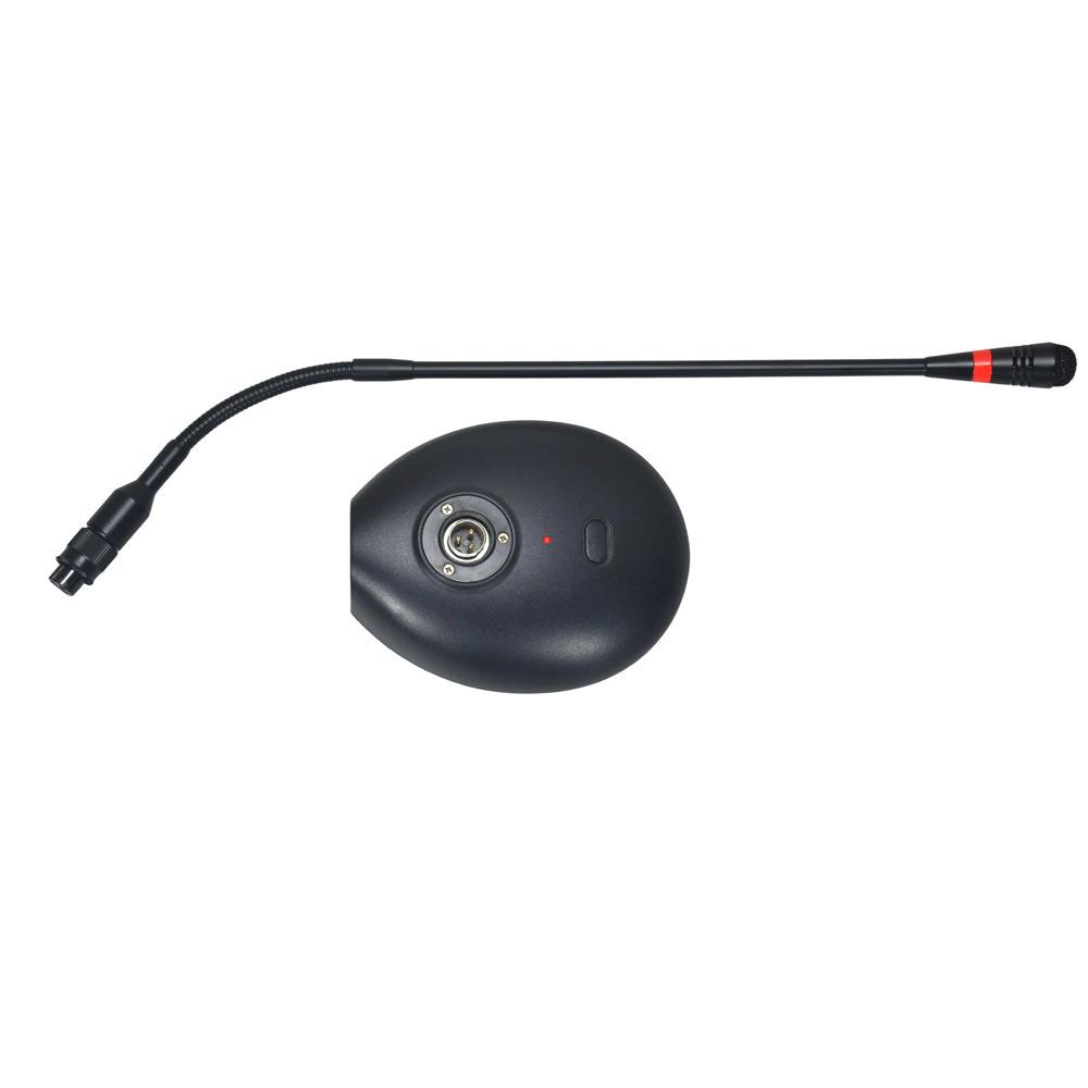 Wired Gooseneck 48V Phantom Condenser Desktop Microphone for Speech
