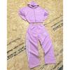 Corteiz Bluza z kapturem i spodnie dresowe Streetwear Zestaw Luźny krój Codzienny dres Damski