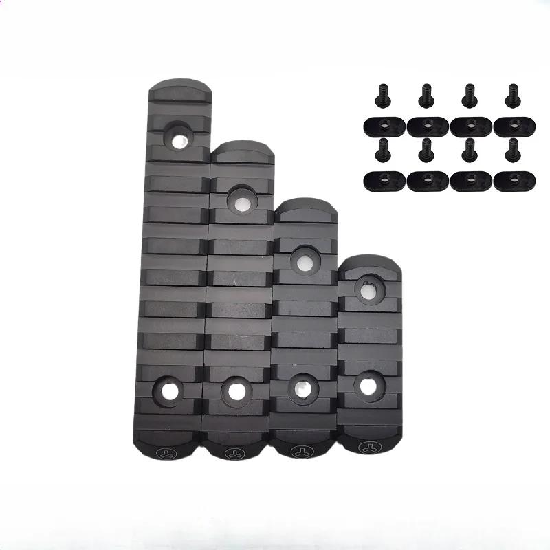 Tactical Metal 20mm Rail Segment M-LOK KEYMOD Picatinny Rail CNC Machined Accessory for Airsoft & MI Handguard