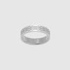 Musee.Art Heart Pattern Etched Couple Rings (Men'S)