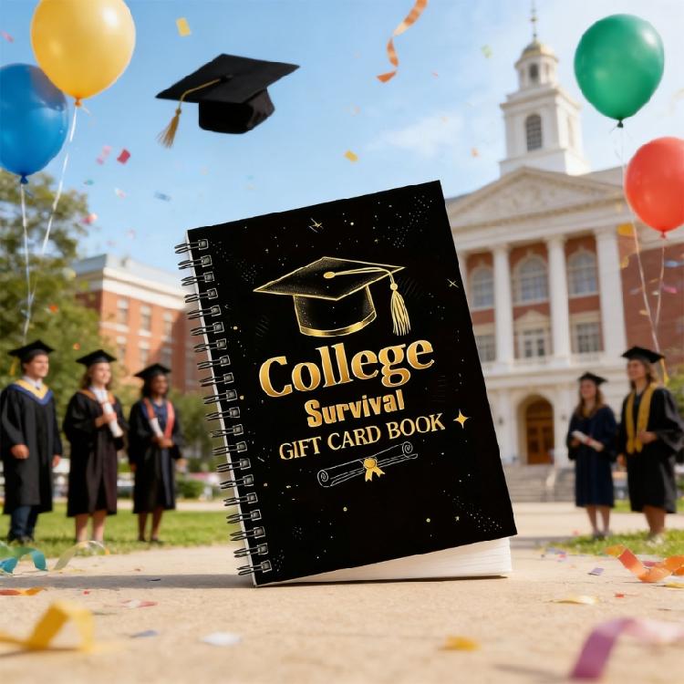 Portable Paper Card Collection Album With Multiple Slots 13x18cm Twin Coil Binding Card Holder For Graduates Students