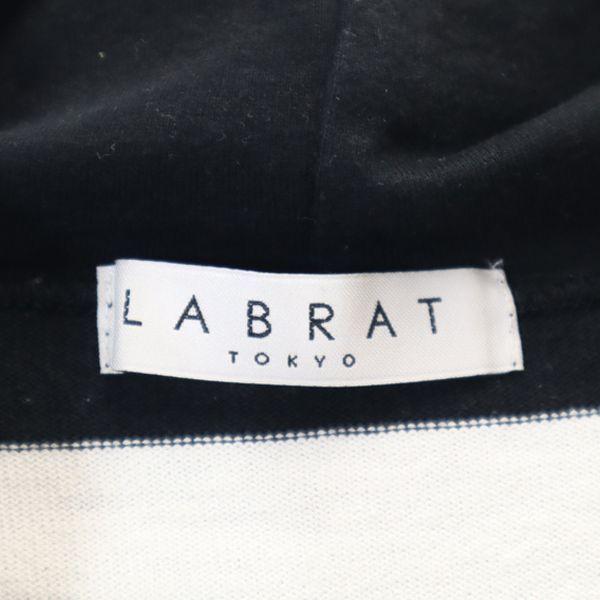 LABRAT Border Pattern Long sleeve Sweatshirts M Black x white Men's Used