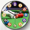 Artistic Radio-Controlled Wall Clock for Billiard & Table Tennis Rooms – No Installation Needed