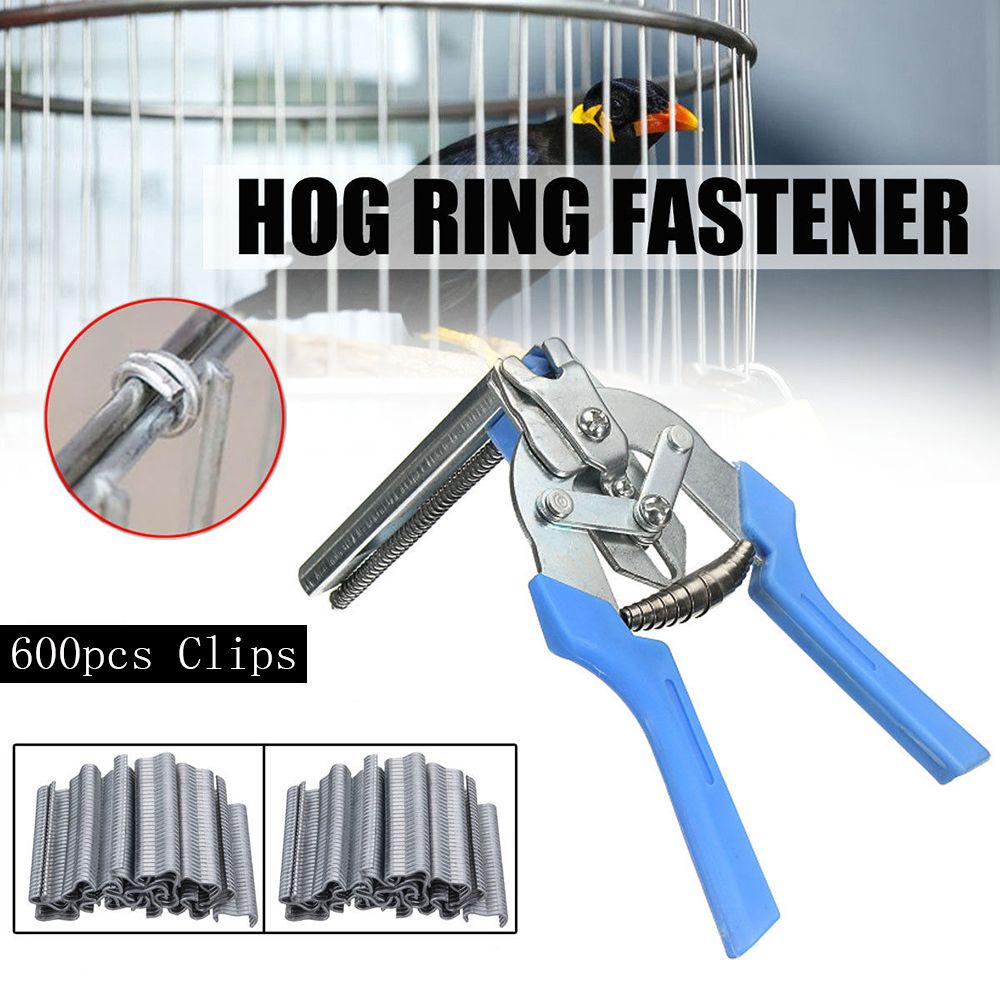 Durable Anti-slip Handle Mesh Cage M Clips/Staples Hog Ring Plier Bird Chicken Hand Tools