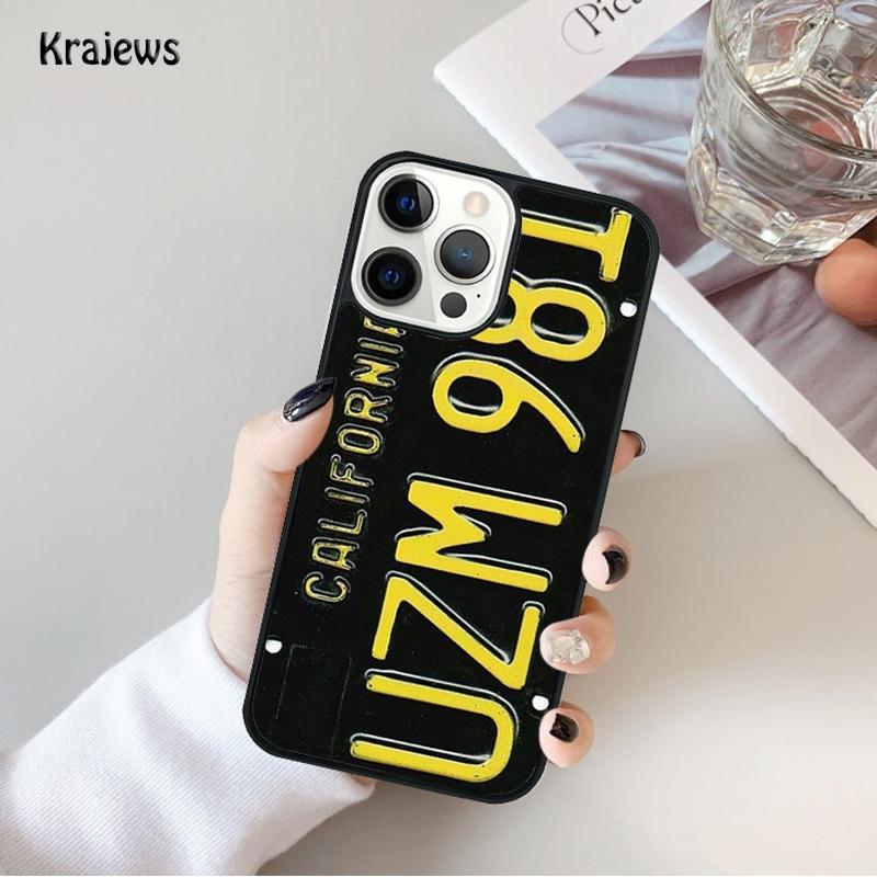 PLATE LICENSE CALIFORNIA Phone Case For iPhone 17 Air 16 15 14 Max Plus 11 12 13 Pro Max Phone Cover Coque