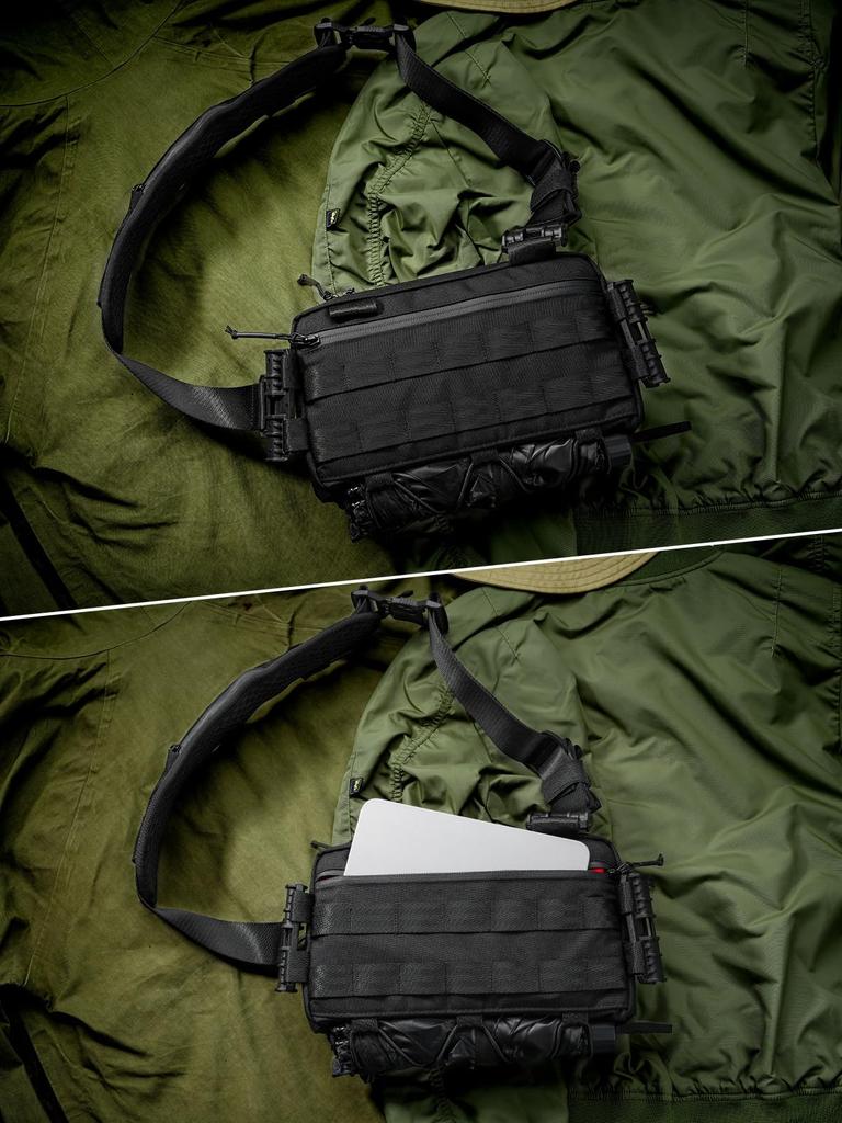 TACTICAL GEEK Cache L6 EDC Modular Sling Lightweight Crossbody Shoulder Travel Chest Everyday Pack for Casual Outdoor Sports Bag, Bag, Bag, Carry,